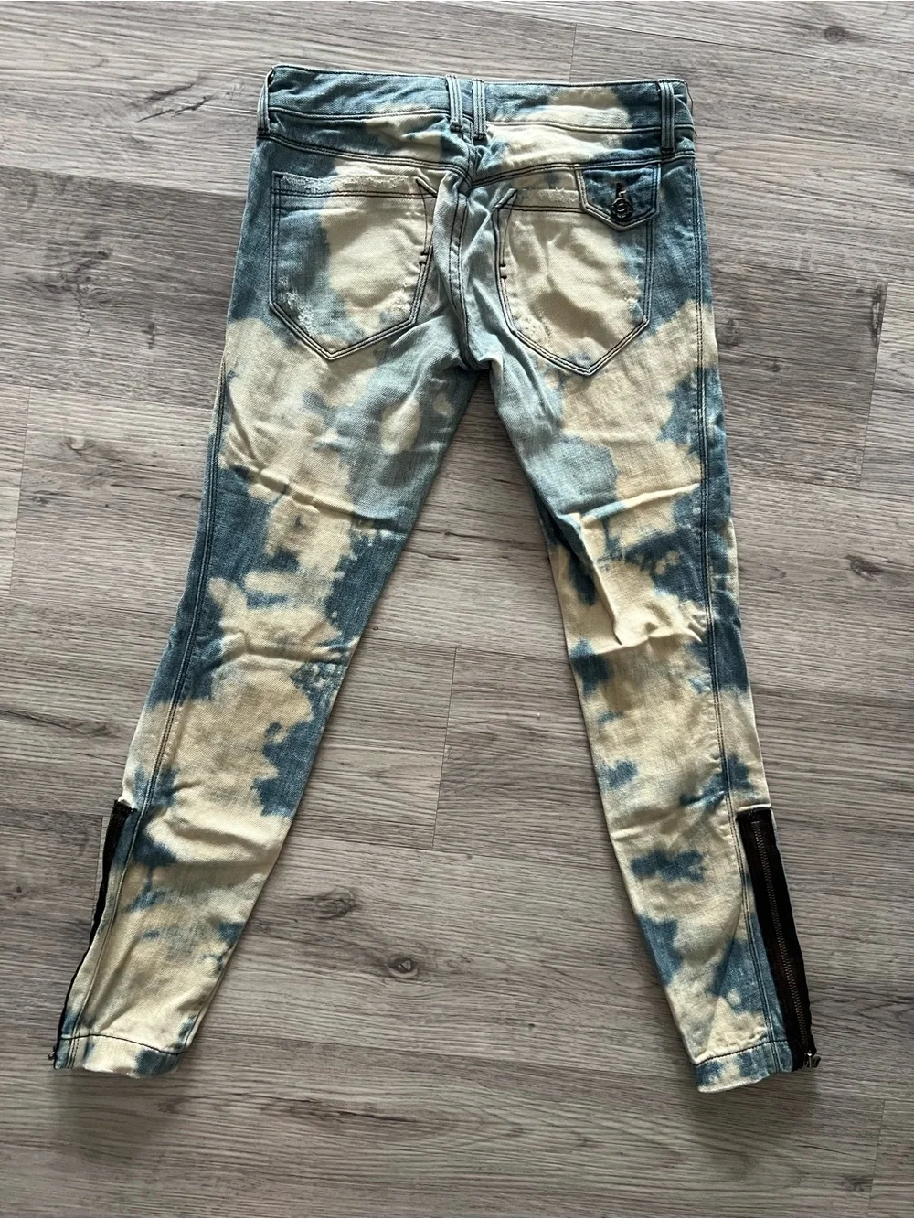 bebe Tie-Dye Ankle Crop Jeans | Size 25 | Rare